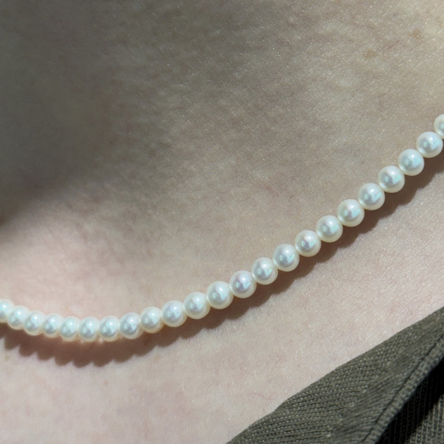 Collar Completo de Perlas Minis de Agua Dulce