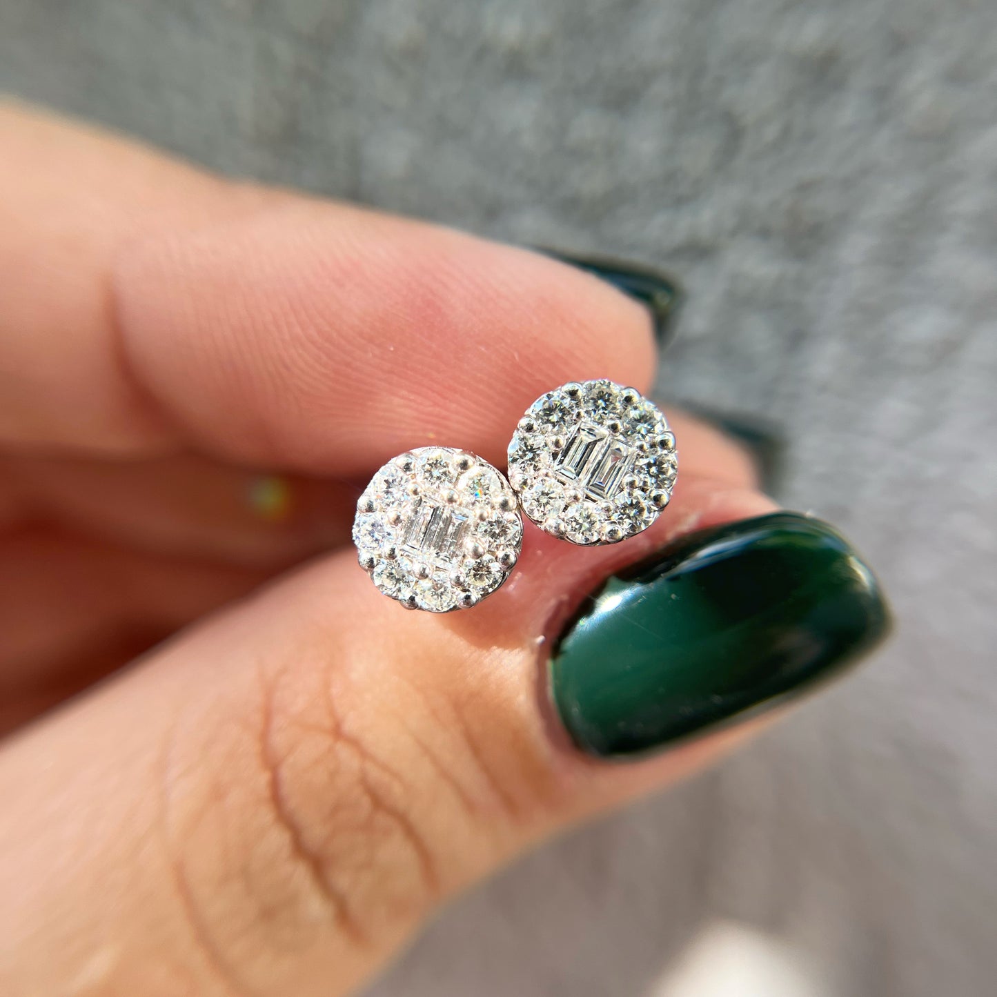 Aretes Halo de Diamantes