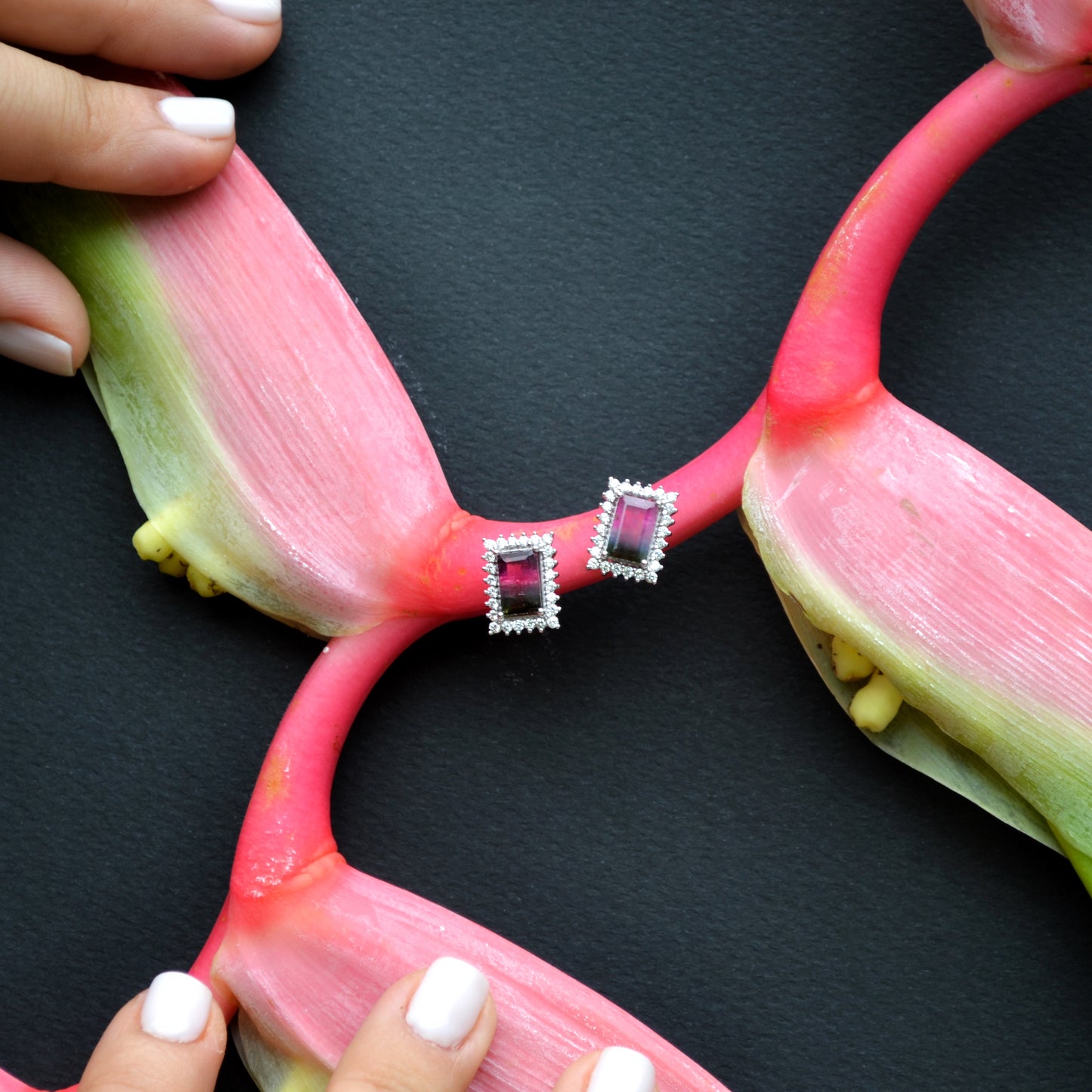 Aretes Turmalina Sandia