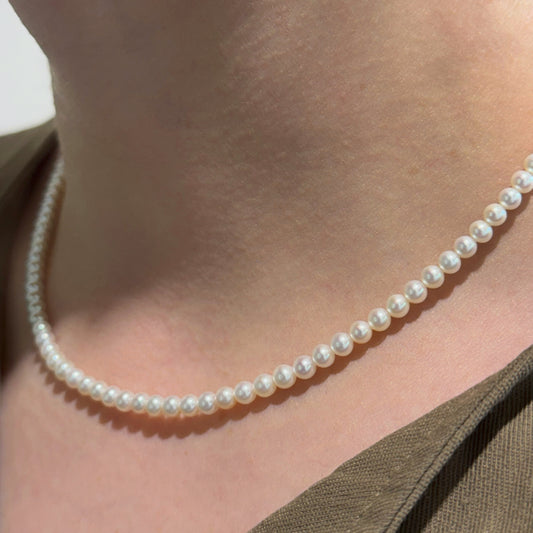 Collar Completo de Perlas Minis de Agua Dulce